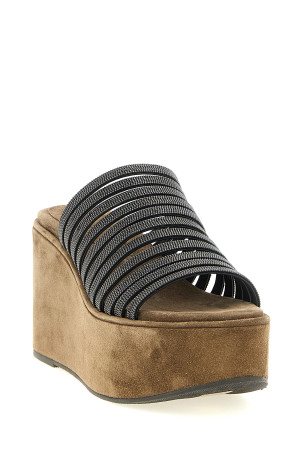 'Precious Straps' sandals Brown