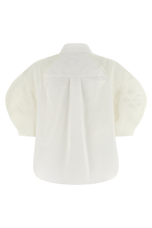 Bomber sleeve shirt White