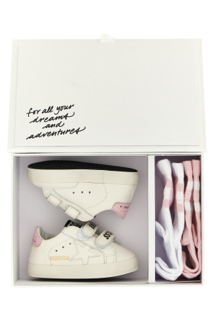 'Baby School' 2-pack sneaker + socks set Pink