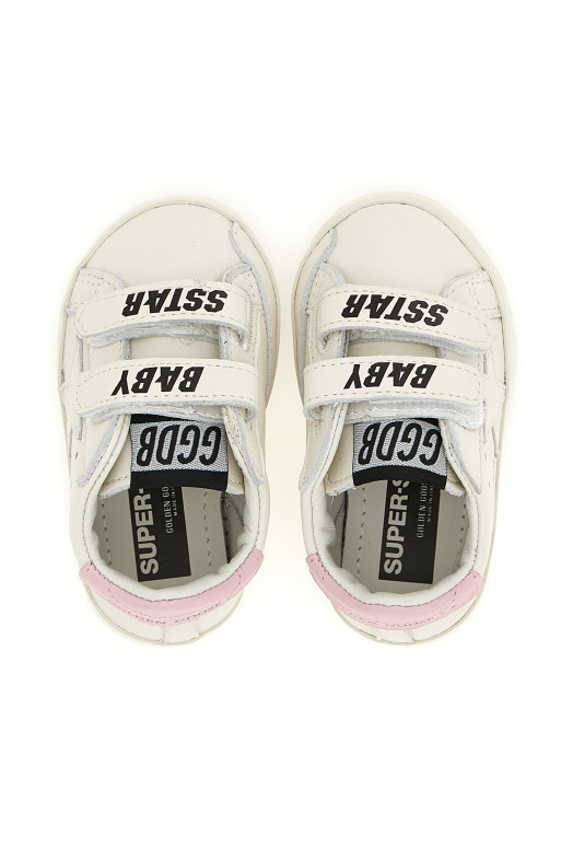 'Baby School' 2-pack sneaker + socks set Pink
