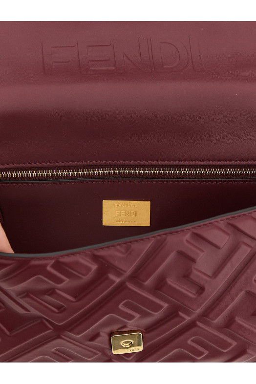 'Baguette®' medium shoulder bag Bordeaux