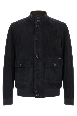 'Carlos' bomber jacket Blue