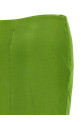 Shiny viscose skirt Green