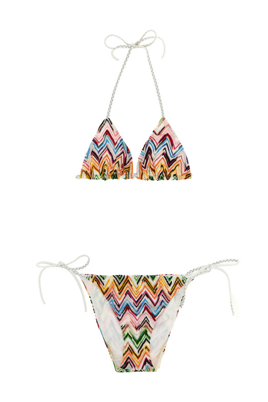 Zigzag lace bikini Multicolor