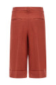 Linen viscose bermuda shorts Red