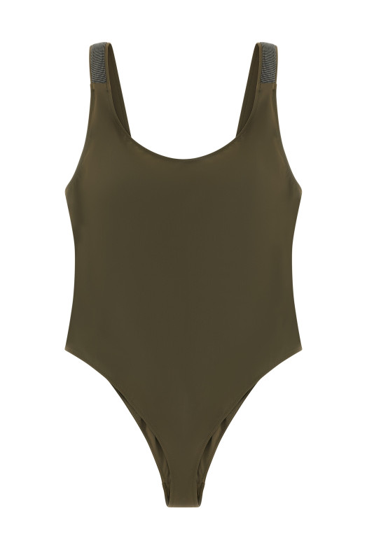 'Precious Details' one-piece swimsuit Green