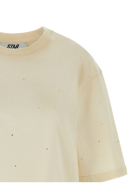Crystal t-shirt Beige
