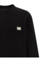 Logo plate sweatshirt Black