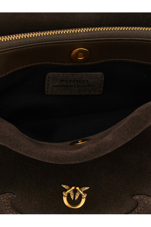 'One, Two, Three' small crossbody bag Brown