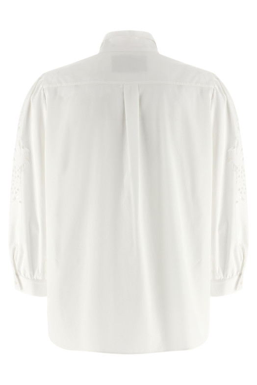 Shirt Valentino Garavani embroidered Sangallo White