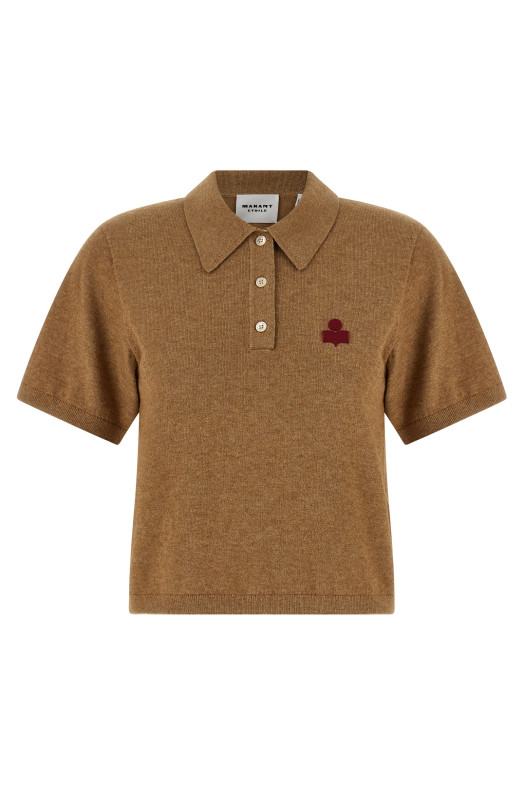 'Althea' polo shirt Beige