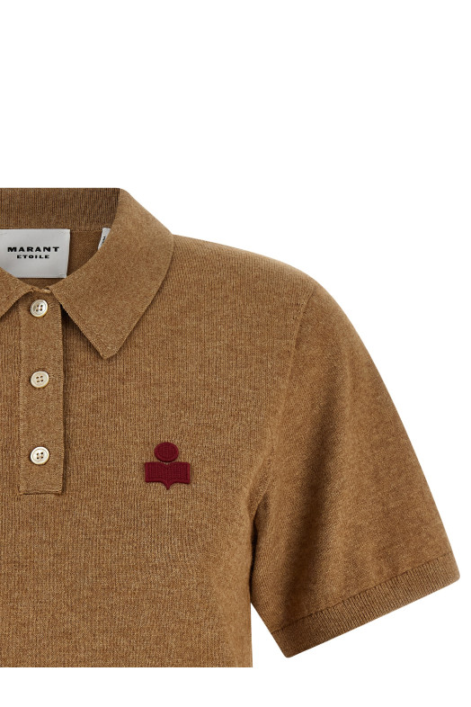 'Althea' polo shirt Beige