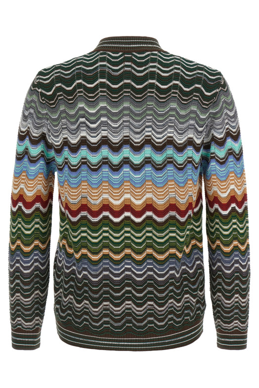 Greek pattern cardigan Multicolor