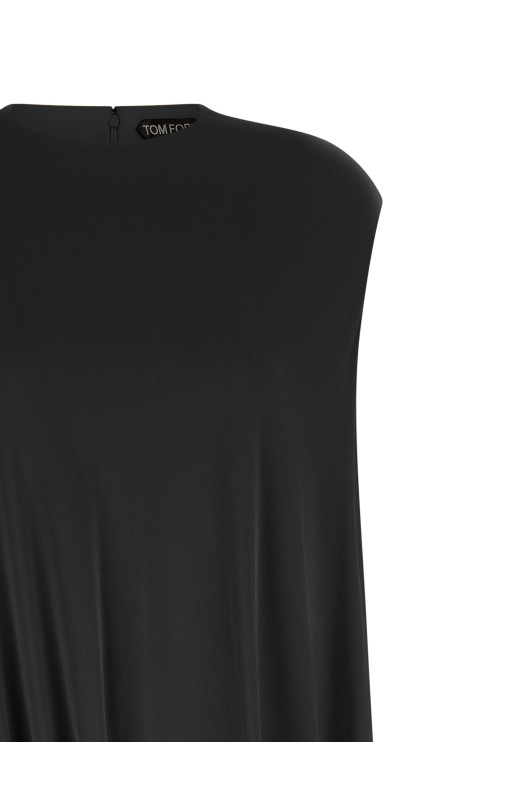 'Impossible Asymmetric cap' top Black