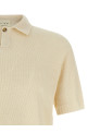Spongy effect polo shirt Beige