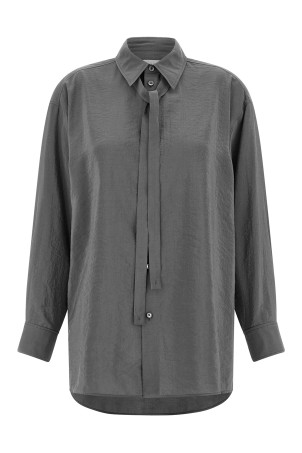 Shirt with tie Gray