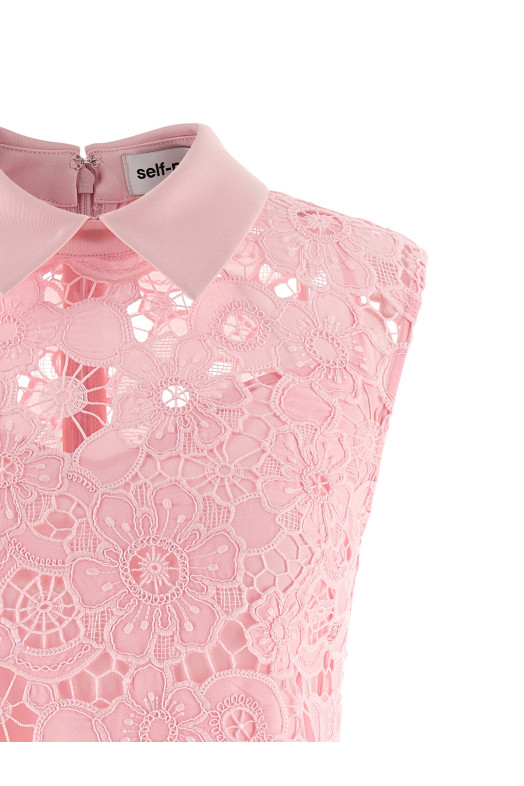 'Pink Lace collared' dress Pink