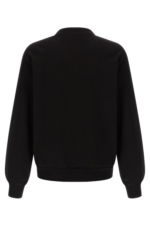 Logo plate sweatshirt Black