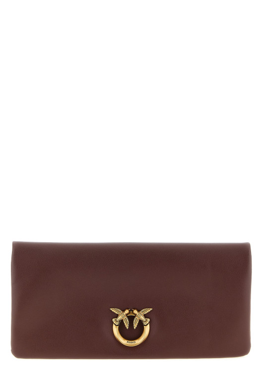 Medium 'Love Click Soft Horizontal' clutch bag Bordeaux