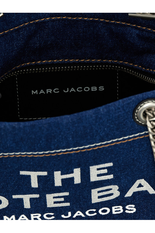 'The Denim Chain Small Tote' shoulder bag Blue