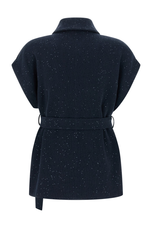 'Diamante' vest Blue