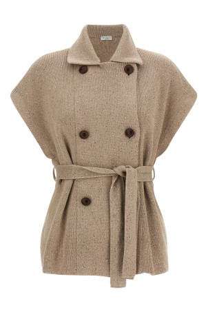 'Diamante' vest Beige