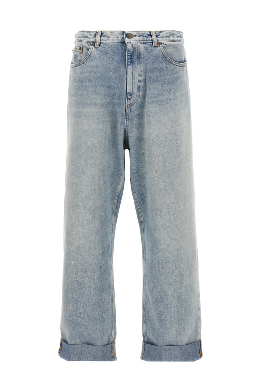 Valentino Garavani turn-up jeans BLUE