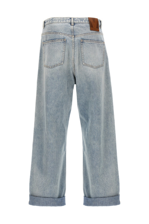 Valentino Garavani turn-up jeans BLUE