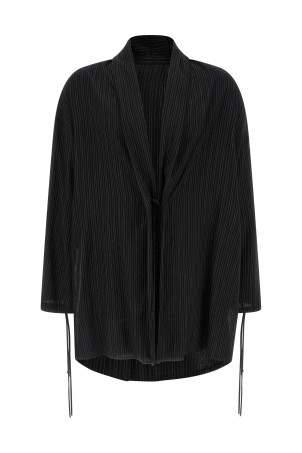 'Thin stripe' jacket Black