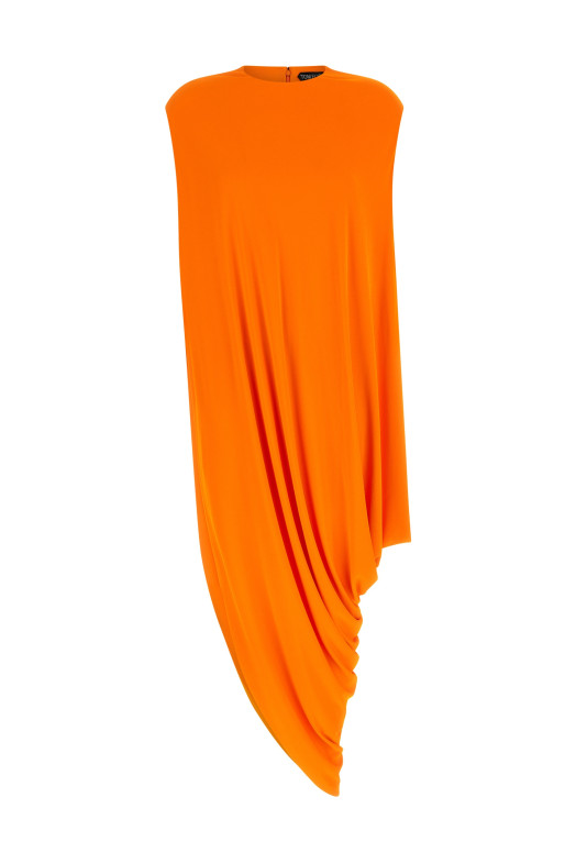 'Impossible Asymmetric cap' top orange