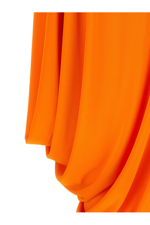 'Impossible Asymmetric cap' top orange