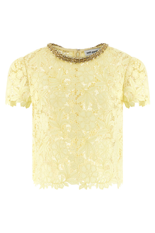 'Yellow Lace' top Multicolor