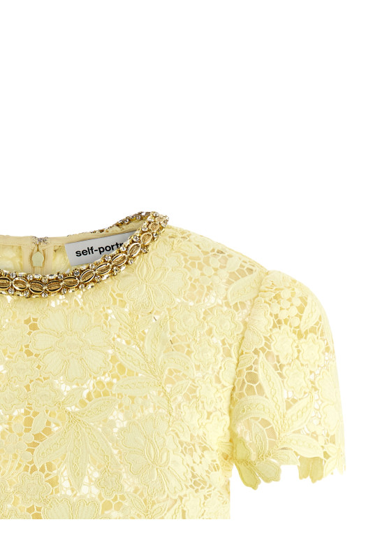 'Yellow Lace' top Multicolor