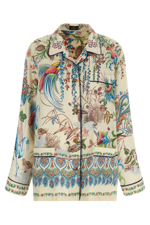 'flora e fauna' print shirt Multicolor