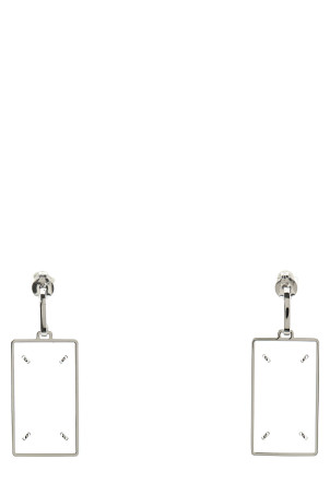 'Four Stitches' earrings Silver