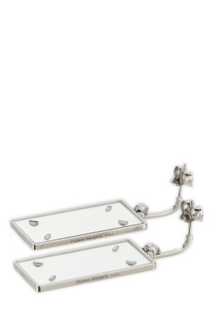 'Four Stitches' earrings Silver