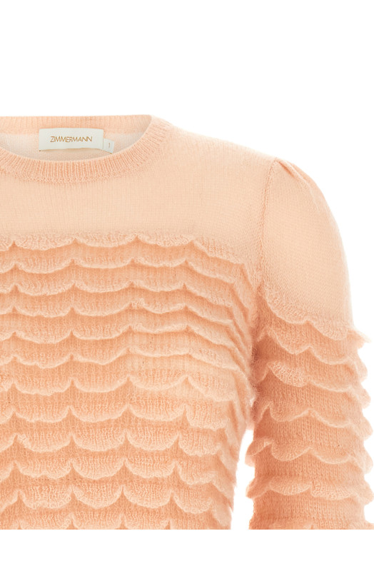 'Hypnotic Scallop' sweater Pink