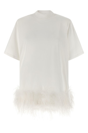 Feather dress White
