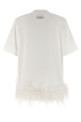 Feather dress White