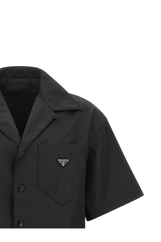 Re-nylon shirt Black