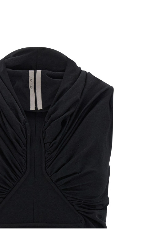 'Jersey SS Prong' top Black