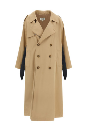 Trench coat with gloves Beige