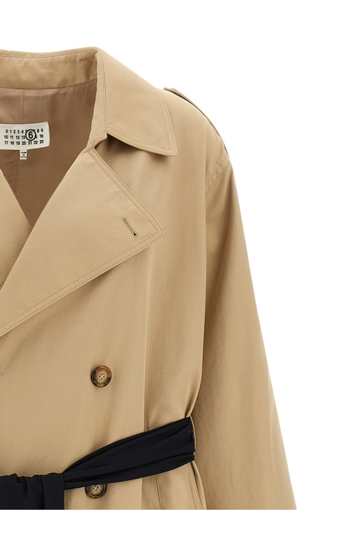 Trench coat with gloves Beige