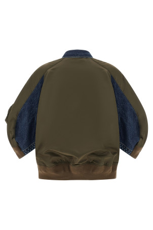 Hybrid bomber jacket Multicolor