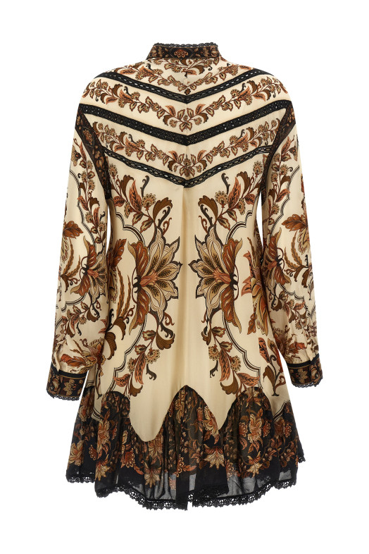 'Majestic garden sand' dress Beige