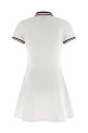 Logo embroidery tennis dress White