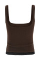 'Lounge' tank top Brown