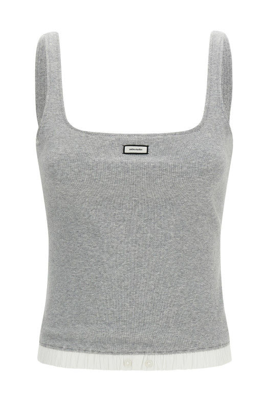 'Lounge' tank top Gray