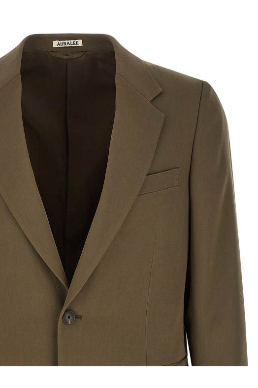 Gabardine blazer jacket Green