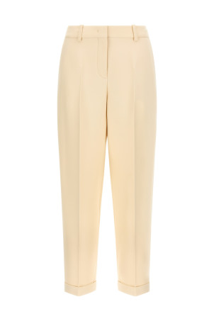 Wool and silk pants Beige